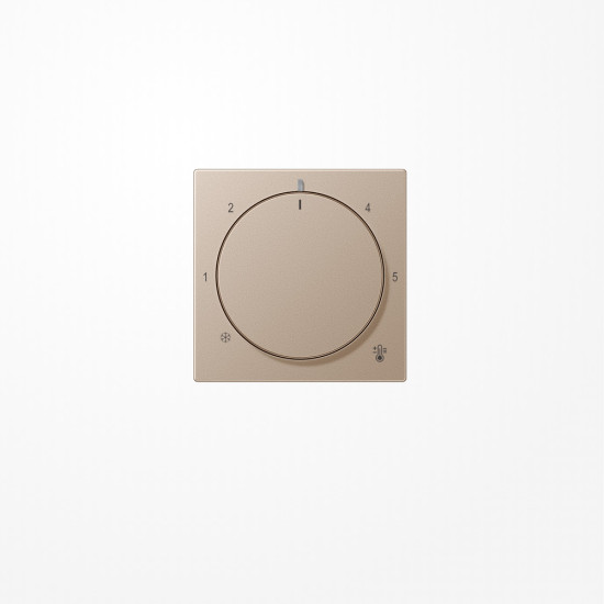 Jung A1749BFCH Abdeckung für Thermostat, Thermoplast lackiert, Serie A, champagner