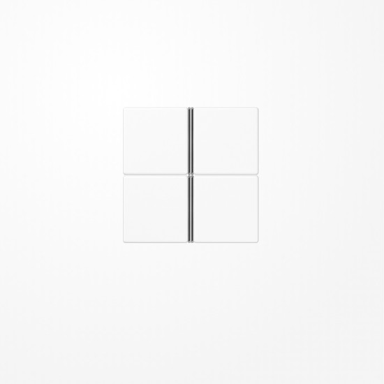 Jung A404TSAWW Tastensatz 4fach, F40, Serie AS/A, alpinweiß