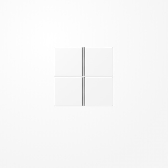 Jung A404TSAWWM Tastensatz 4fach, F40, Serie A, schneeweiß matt