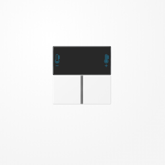 Jung A4093TSAWWM Tastensatz 3fach, F40 Raumcontroller, Serie A, schneeweiß matt