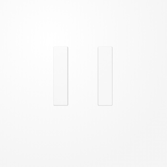 Jung A501TSAWW Tastensatz 1fach, F50, Serie AS/A, alpinweiß