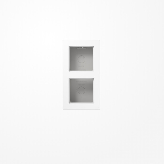 Jung A5582BFAWW Aufputz-Kappe 2fach, Thermoplast, Serie A, alpinweiß