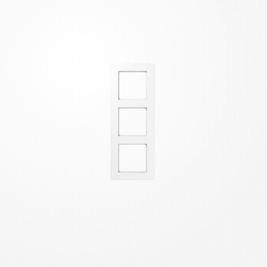 Jung A5583BFWW Rahmen 3fach, senkrechte und waagerechte Montage, Thermoplast, A 550, alpinweiß