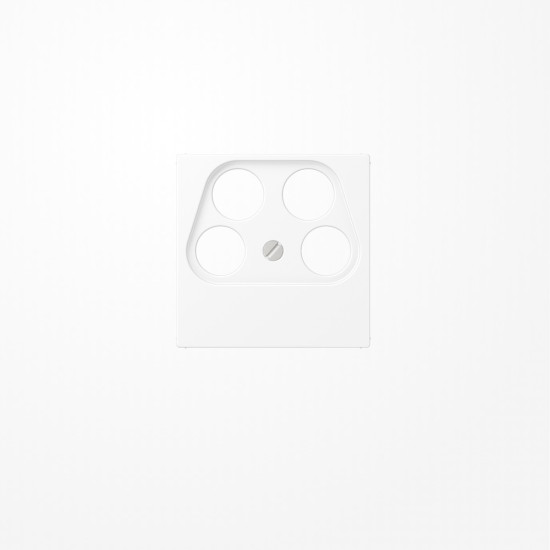 Jung A561-4SAT2WWM Abdeckung für 4-Loch SAT-TV-Steckdose (Axing) 4fach, Thermoplast lackiert, Serie A, schneeweiß matt