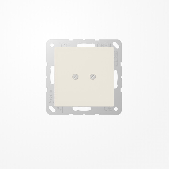 Jung A561B Blind-Abdeckung (geschraubt), Duroplast, Serie AS, weiß