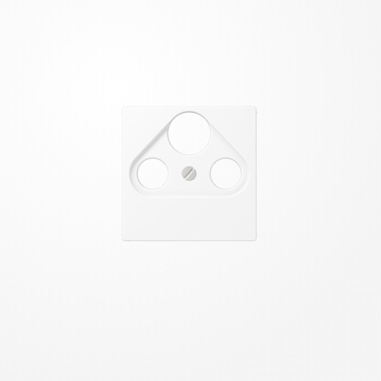 Jung A561BFPLSATWWM Abdeckung für Universal-Sat/BK-Dosen 1fach, Thermoplast lackiert, Serie A, schneeweiß matt