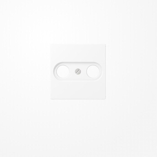 Jung A561BFPLTVWWM Abdeckung für Antennendosen 1fach, Thermoplast lackiert, Serie A, schneeweiß matt