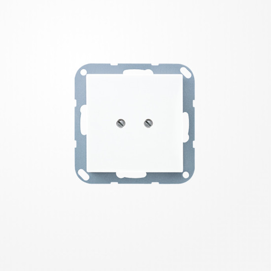 Jung A561BWW Blind-Abdeckung (geschraubt), Duroplast, Serie AS/A, alpinweiß