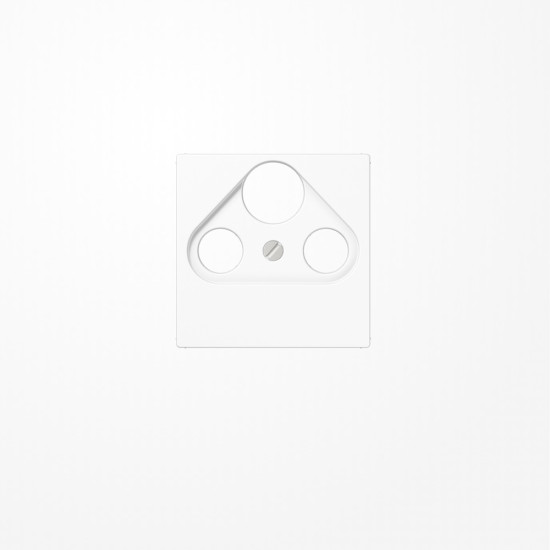 Jung A561PLSATWW Abdeckung für Universal-Sat/BK-Dosen 1fach, Duroplast, Serie AS/A, alpinweiß