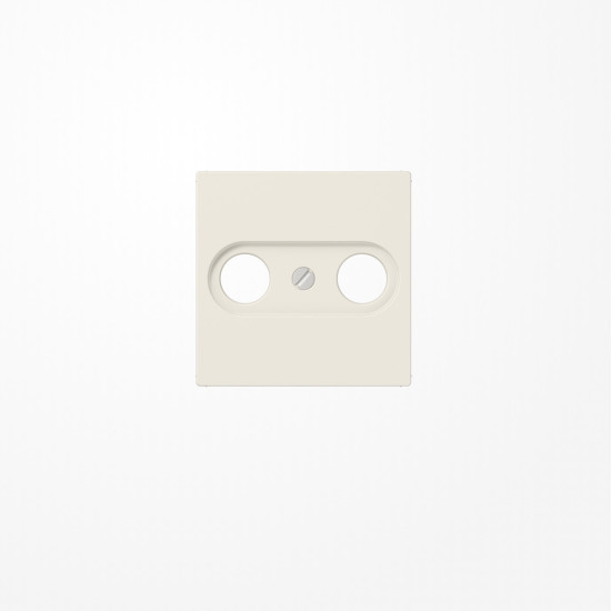 Jung A561PLTV Abdeckung für Antennendosen 1fach, Duroplast, Serie AS, weiß