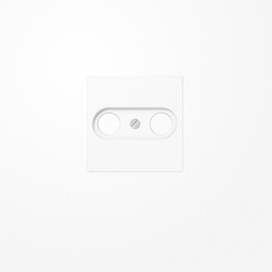 Jung A561PLTVWW Abdeckung für Antennendosen 1fach, Duroplast, Serie AS/A, alpinweiß