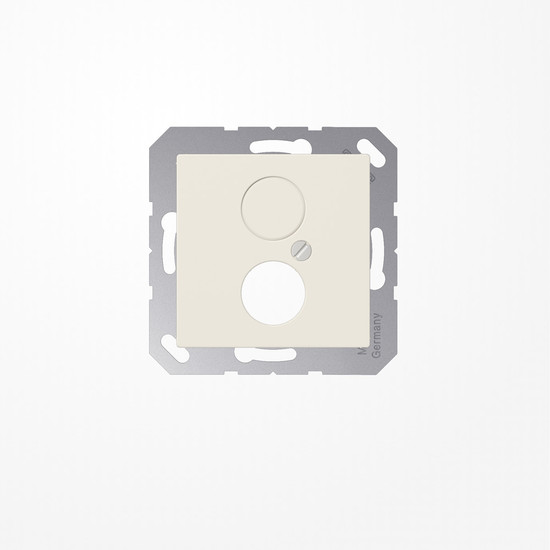 Jung A562 Abdeckung für 2 Rundsteckverbinder bis 18,5mm Ø  1fach, Duroplast, Serie AS, weiß