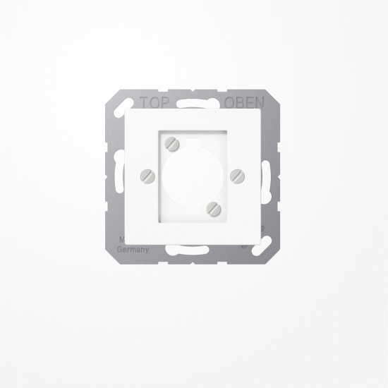 Jung A568BFWW Abdeckung für XLR-Steckverbinder (P-Serie) 1fach, Thermoplast, Serie AS/A, alpinweiß