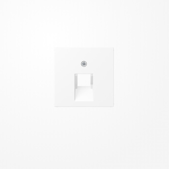 Jung A569-1BFPLUAWWM Abdeckung für IAE/UAE-Anschlussdosen 1x8-polig, Thermoplast lackiert, Serie A, schneeweiß matt