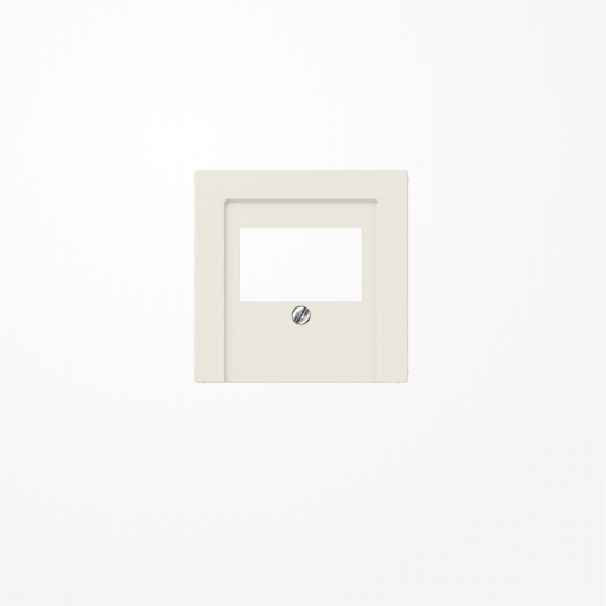 Jung A569BFPLT Abdeckung für TAE-Anschlussdosen 1fach, Thermoplast, Serie AS, weiß