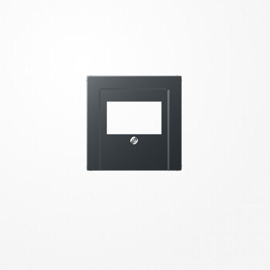 Jung A569BFPLTANM Abdeckung für TAE-Anschlussdosen 1fach, Thermoplast lackiert, Serie A, anthrazit matt