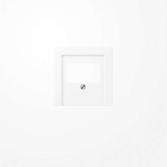 Jung A569BFPLTWWM Abdeckung für TAE-Anschlussdosen 1fach, Thermoplast lackiert, Serie A, schneeweiß matt