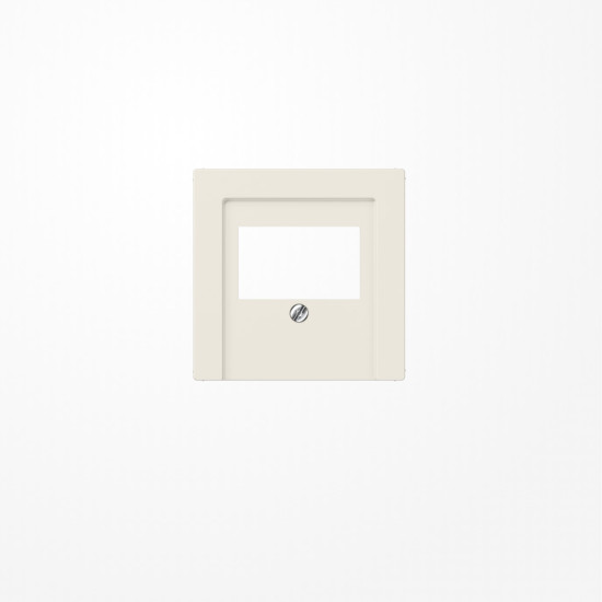 Jung A569PLT Abdeckung für TAE-Anschlussdosen 1fach, Duroplast, Serie AS, weiß