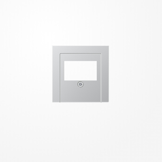 Jung A569PLTAL Abdeckung für TAE-Anschlussdosen 1fach, Duroplast lackiert, Serie A, aluminium