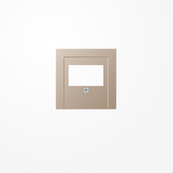 Jung A569PLTCH Abdeckung für TAE-Anschlussdosen 1fach, Duroplast lackiert, Serie A, champagner