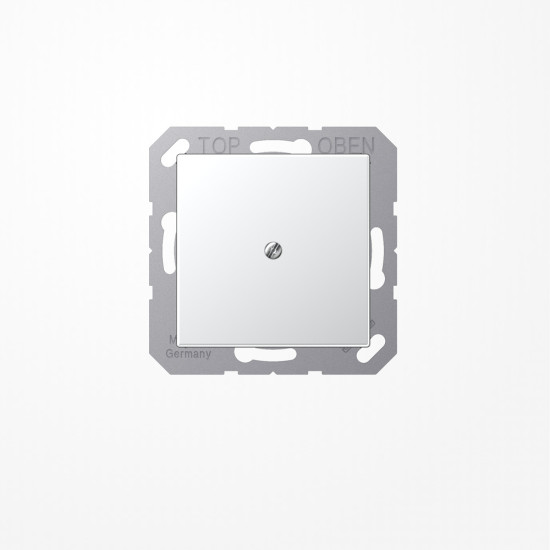 Jung A590AAL Leitungsauslass mit Zugentlastung, Duroplast lackiert, Serie A, aluminium