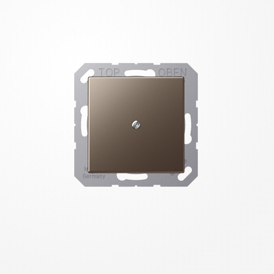 Jung A590AMO Leitungsauslass mit Zugentlastung, Duroplast lackiert, Serie A, mokka