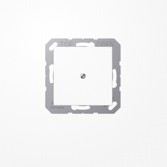 Jung A590AWW Leitungsauslass mit Zugentlastung, Duroplast, Serie A, alpinweiß