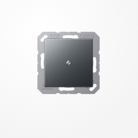 Jung A590BFAANM Leitungsauslass mit Zugentlastung, Thermoplast lackiert, Serie A, anthrazit matt