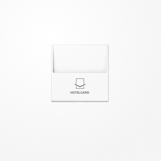 Jung A590CARDWW Hotelcard-Schalter (ohne Taster-Einsatz), Hotelcard, Serie AS/A, alpinweiß