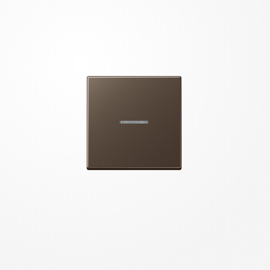 Jung A590KO5MO Wippe mit Lichtleiter, Duroplast lackiert, Serie A, mokka