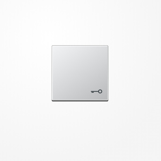 Jung A590TAL Wippe, Symbol Tür, Duroplast lackiert, Serie A, aluminium