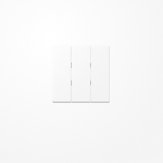 Jung A593BFWWM Wippe, Thermoplast lackiert, Serie A, schneeweiß matt