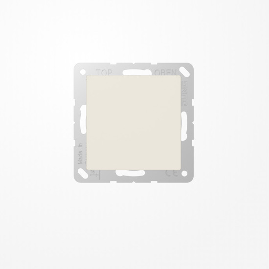 Jung A594-0 Blind-Abdeckung (gerastet), Thermoplast, Serie AS, weiß