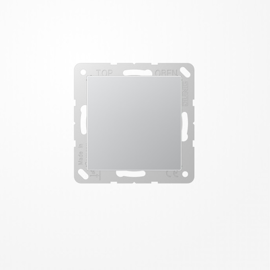 Jung A594-0AL Blind-Abdeckung (gerastet), Thermoplast lackiert, Serie A, aluminium