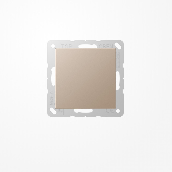 Jung A594-0CH Blind-Abdeckung (gerastet), Thermoplast lackiert, Serie A, champagner