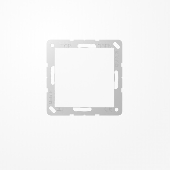 Jung A594-0WW Blind-Abdeckung (gerastet), Thermoplast, Serie AS/A, alpinweiß