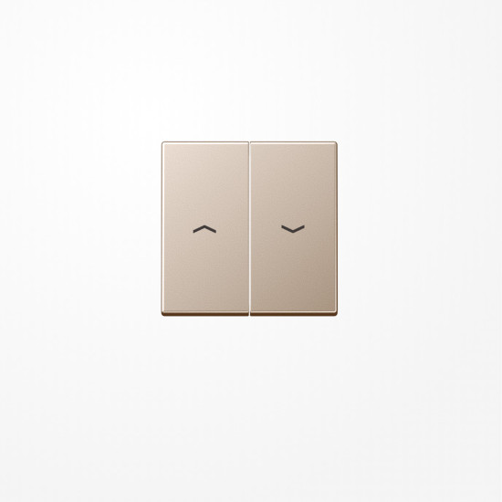 Jung A595PCH Wippe, mit Pfeilsymbolen, Duroplast lackiert, Serie A, champagner