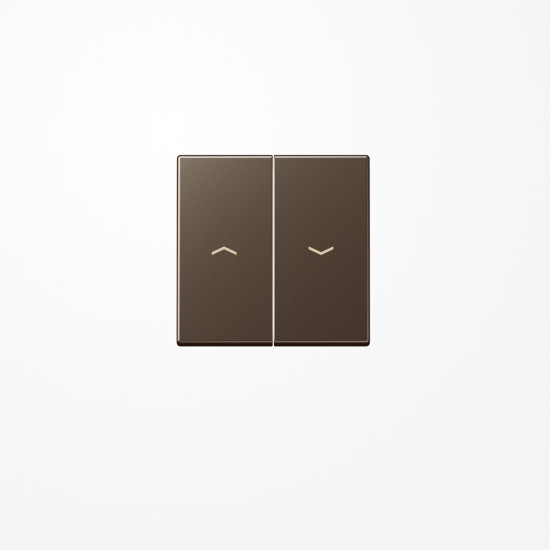 Jung A595PMO Wippe, mit Pfeilsymbolen, Duroplast lackiert, Serie A, mokka