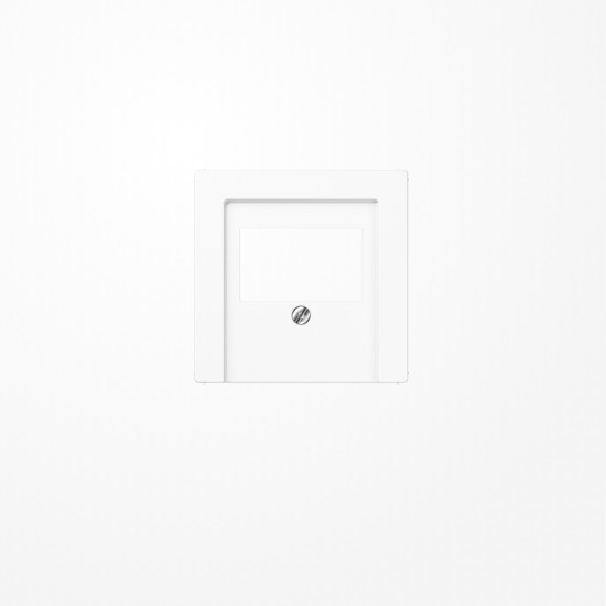 Jung ABA569PLTWW Abdeckung für TAE-Anschlussdosen 1fach, Duroplast antibakteriell, Serie AS, alpinweiß