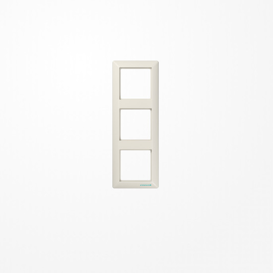 Jung ABAS583 Rahmen 3fach, senkrechte und waagerechte Montage, Duroplast antibakteriell, AS 500 antibakteriell, weiß