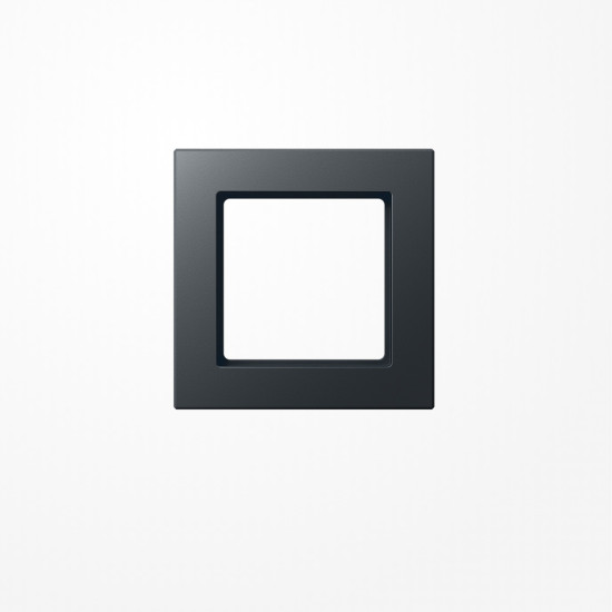 Jung AC581BFANM Rahmen 1fach, senkrechte und waagerechte Montage, Thermoplast lackiert, A CREATION, anthrazit matt