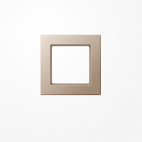 Jung AC581CH Rahmen 1fach, senkrechte und waagerechte Montage, Duroplast lackiert, A CREATION, champagner