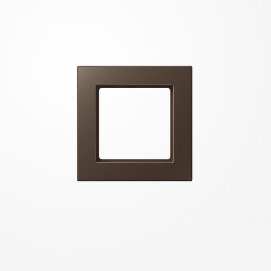 Jung AC581MO Rahmen 1fach, senkrechte und waagerechte Montage, Duroplast lackiert, A CREATION, mokka