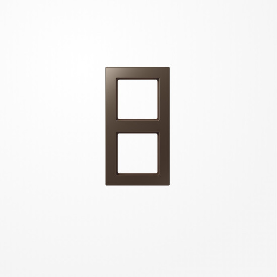 Jung AC582MO Rahmen 2fach, senkrechte und waagerechte Montage, Duroplast lackiert, A CREATION, mokka