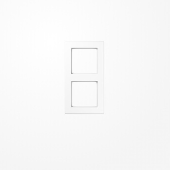 Jung AC582WW Rahmen 2fach, senkrechte und waagerechte Montage, Duroplast, A CREATION, alpinweiß