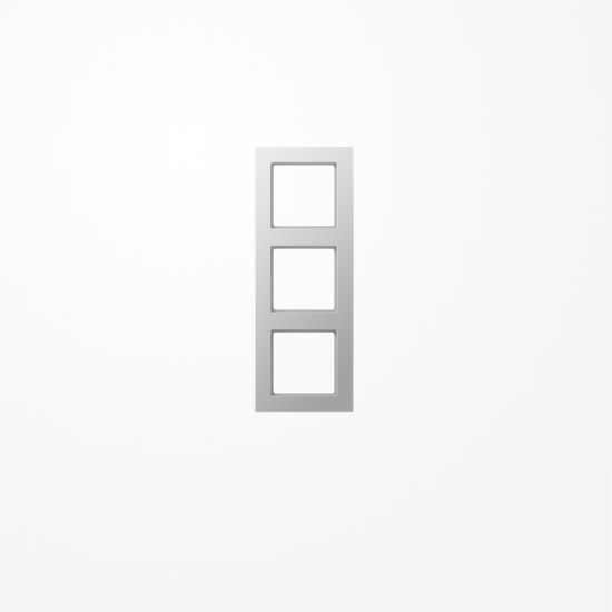 Jung AC583AL Rahmen 3fach, senkrechte und waagerechte Montage, Duroplast lackiert, A CREATION, aluminium