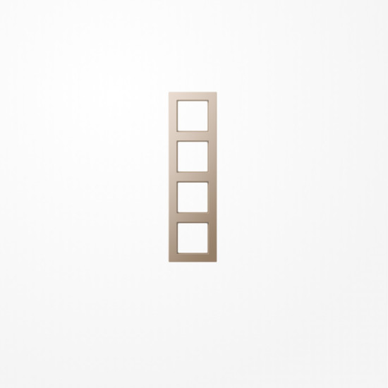 Jung AC584CH Rahmen 4fach, senkrechte und waagerechte Montage, Duroplast lackiert, A CREATION, champagner