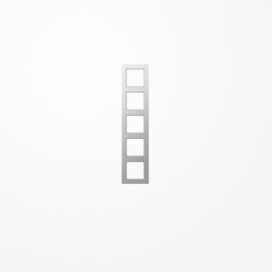 Jung AC585AL Rahmen 5fach, senkrechte und waagerechte Montage, Duroplast lackiert, A CREATION, aluminium