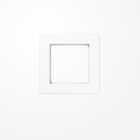 Jung AF581BFWW Rahmen 1fach, senkrechte und waagerechte Montage, Thermoplast, A FLOW, alpinweiß