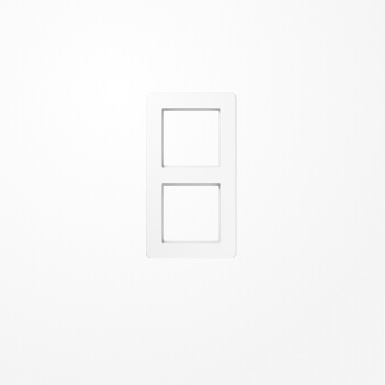 Jung AF582BFWW Rahmen 2fach, senkrechte und waagerechte Montage, Thermoplast, A FLOW, alpinweiß